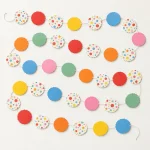 Confetti Club Circle Garland, everything in the set laid out