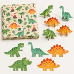 Dino Dig Backdrop Kit, everything in the set laid out