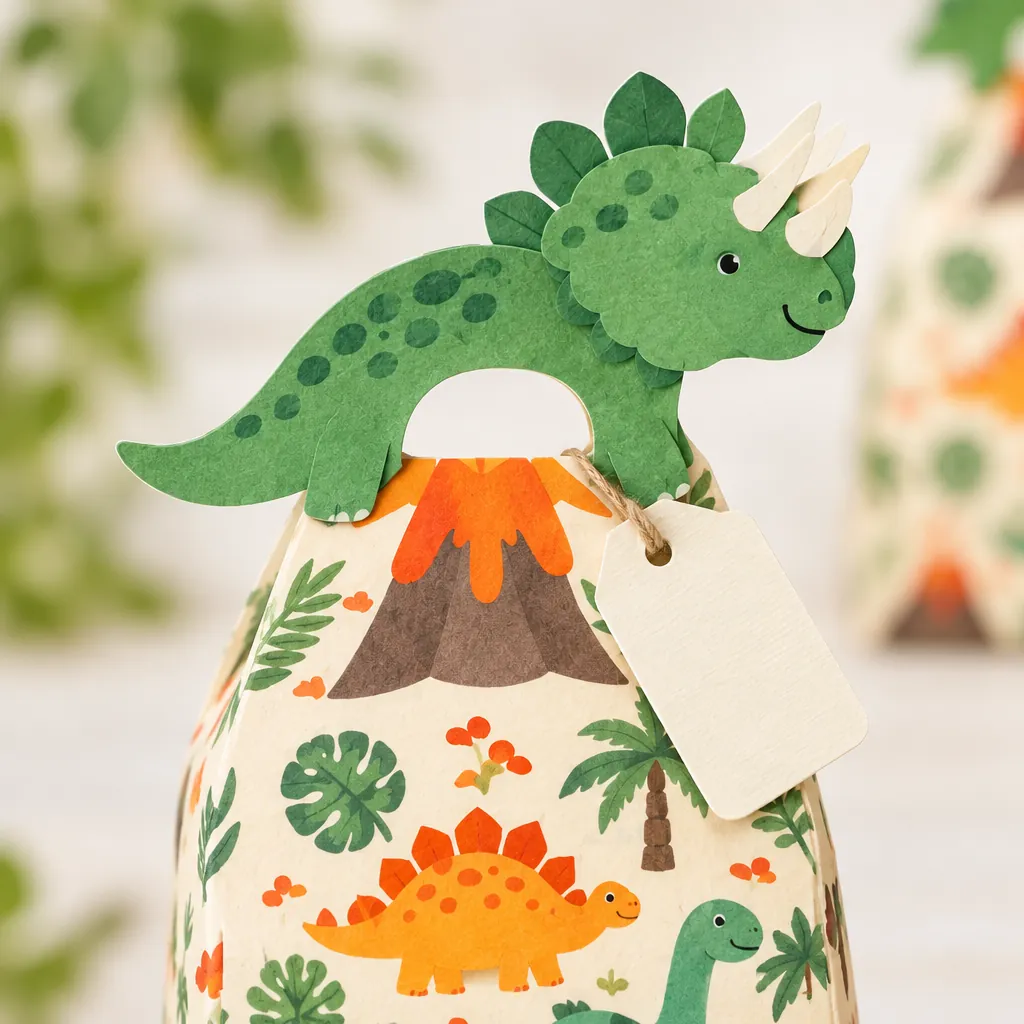 Dino Dig Favor Boxes close up