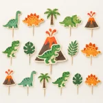 Dino Dig Topper Set, everything in the set laid out