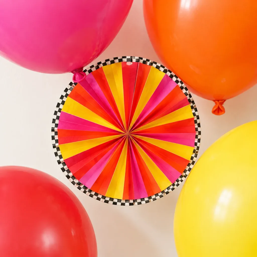 Disco Rays Balloon Arch Kit close up