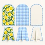 Lemon Grove Arch Panel Set, everything in the set laid out
