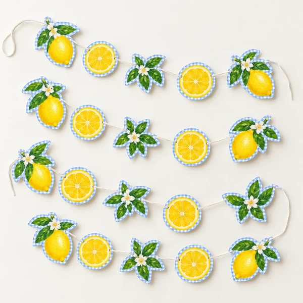 Lemon Grove Garland, everything in the set laid out