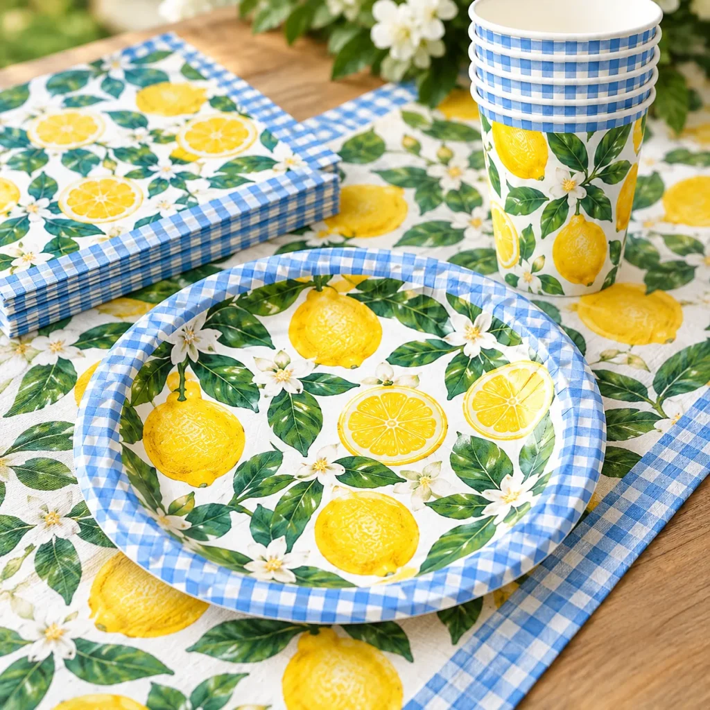 Lemon Grove Table Set close up
