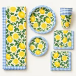 Lemon Grove Table Set, everything in the set laid out