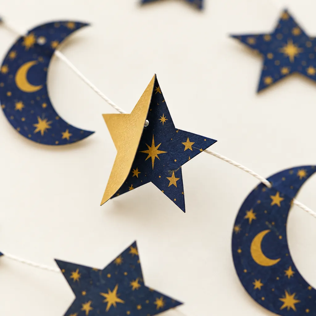 Night Sky Star Garland close up