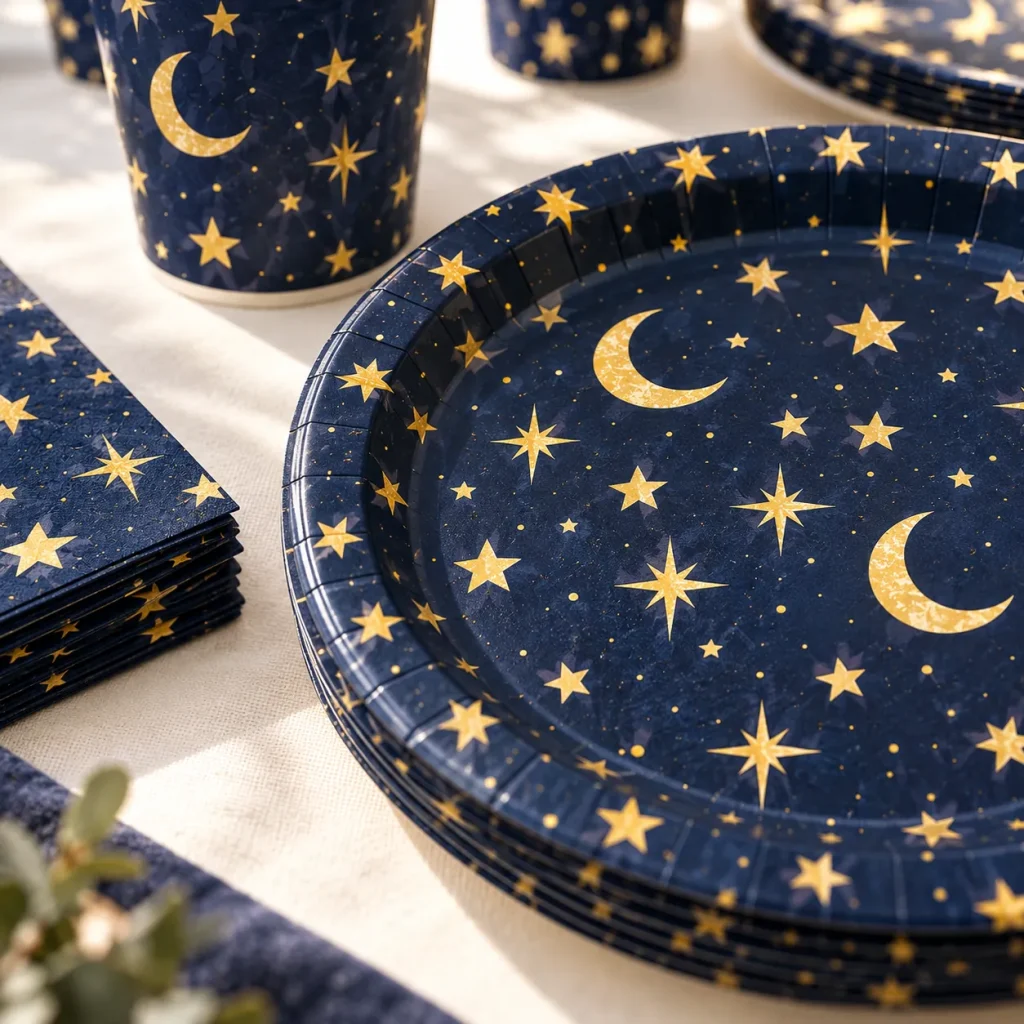 Night Sky Table Set close up
