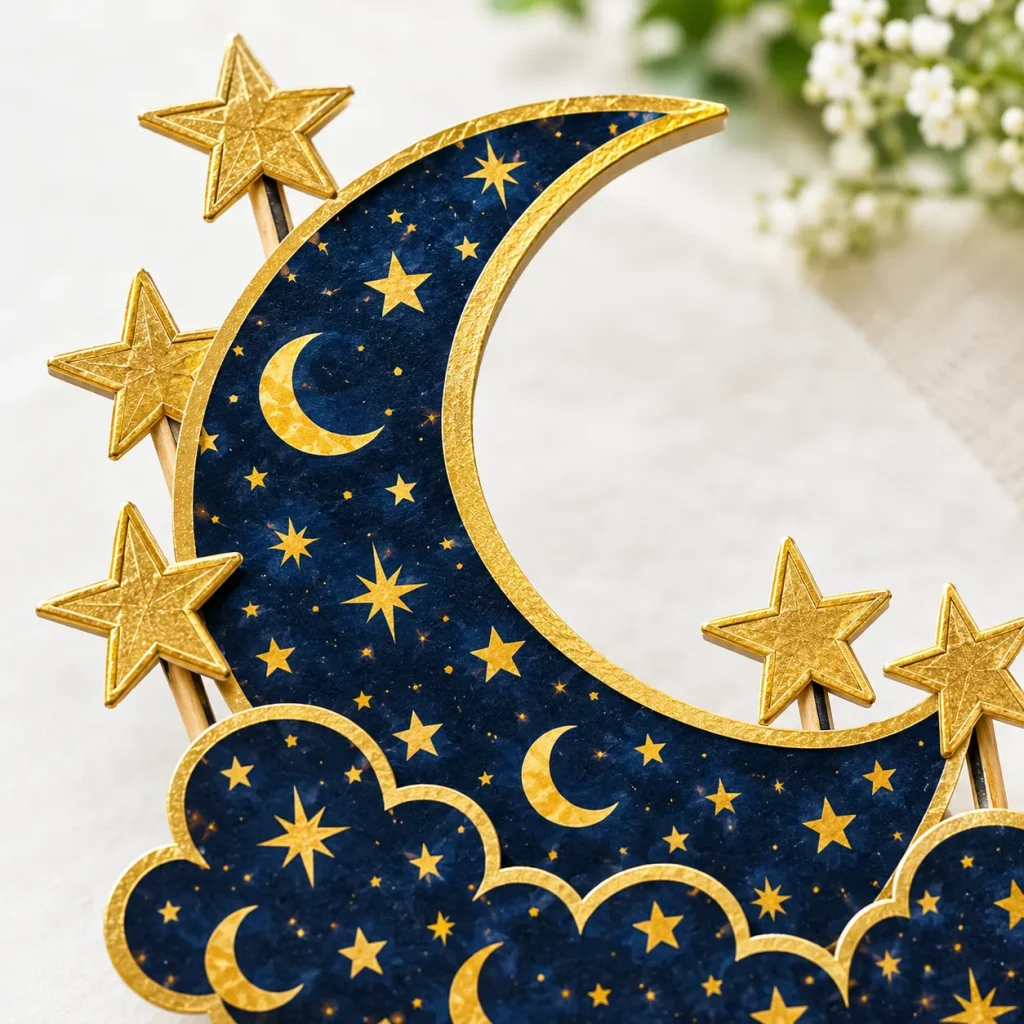 Night Sky Topper Set close up