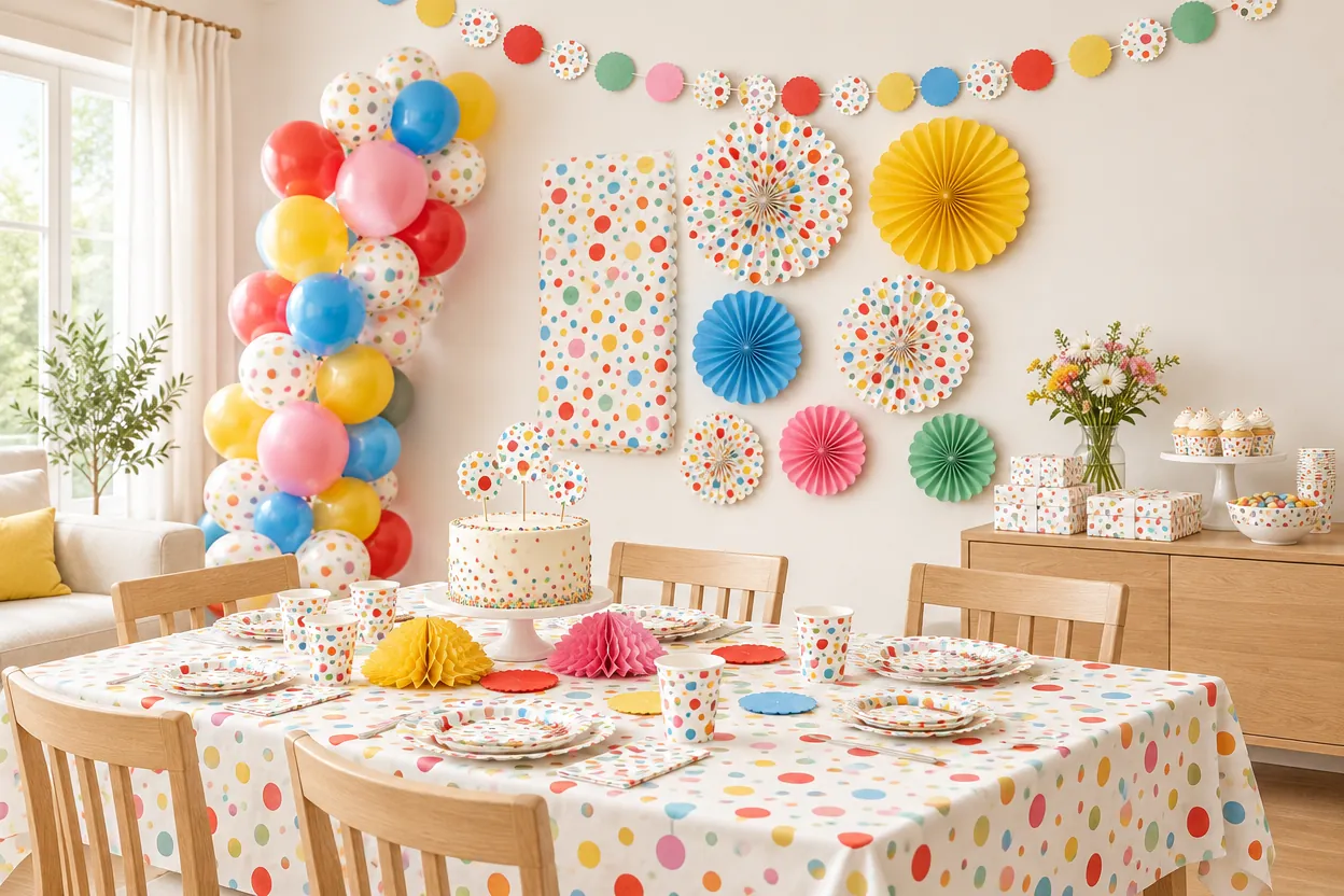 The Confetti Club set at a party