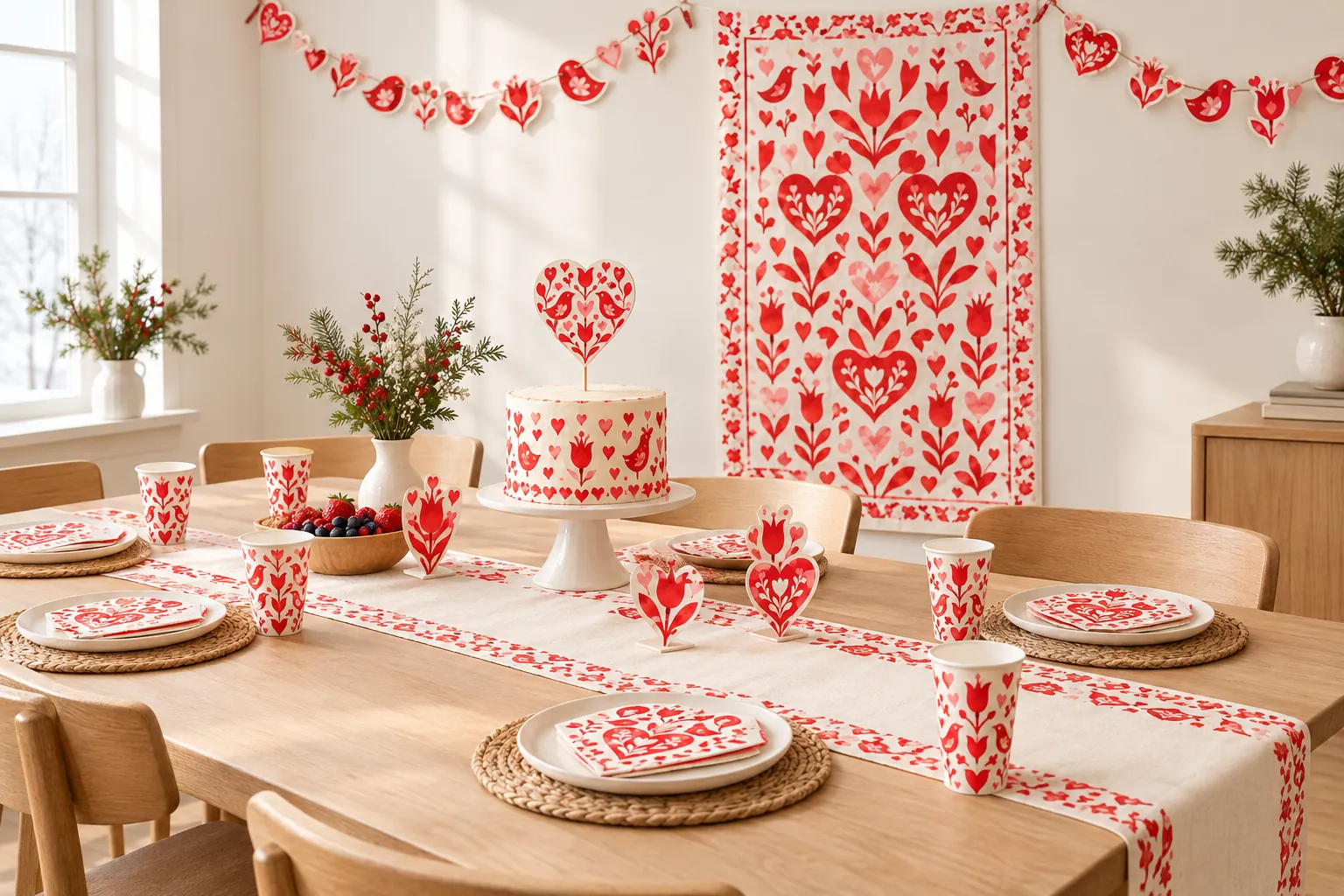 The Folk Hearts set at a party