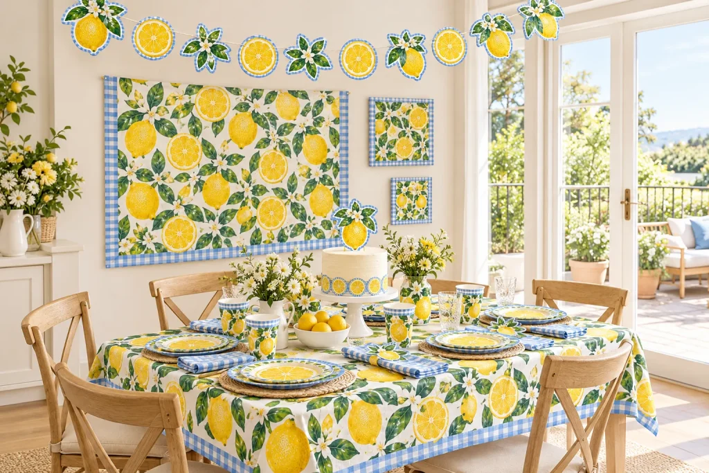 The Lemon Grove set at a party