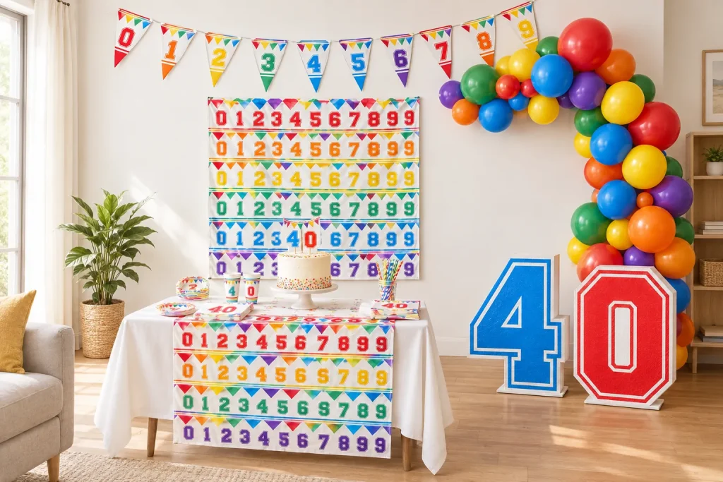 The Varsity Birthday set at a party