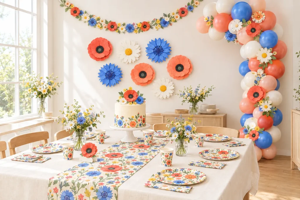 The Wildflower set at a party