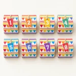 Varsity Favor Boxes, everything in the set laid out