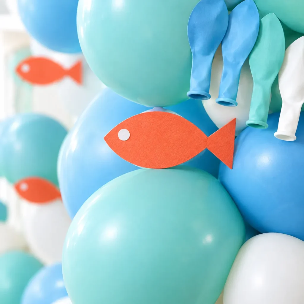Wave Club Balloon Arch Kit close up