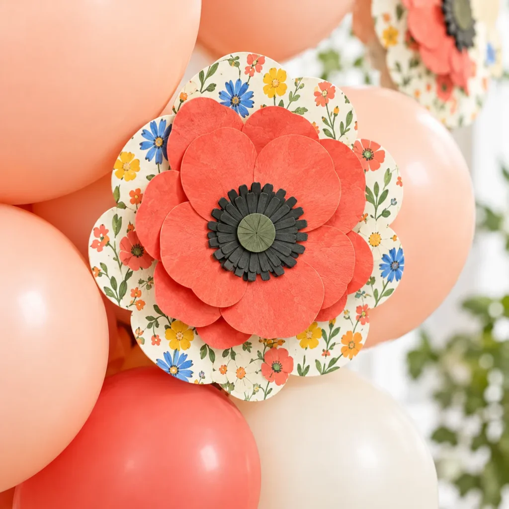 Wildflower Balloon Arch Kit close up