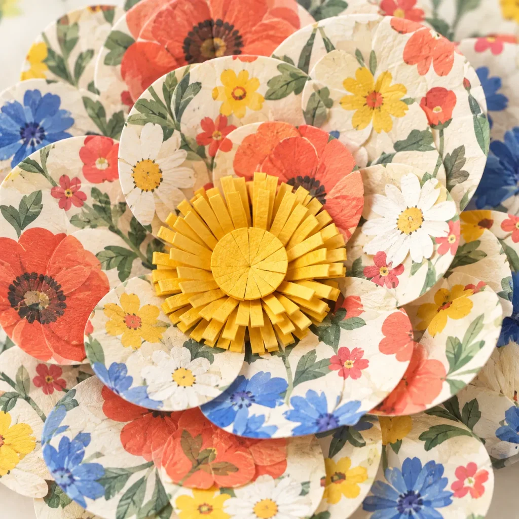 Wildflower Giant Paper Flower Set close up