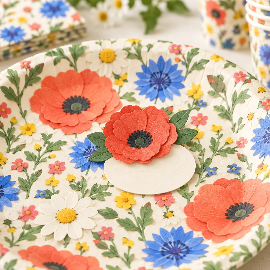 Wildflower Table Set close up